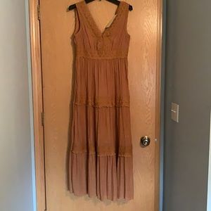 Brand new boho dress NWT in color tobacco